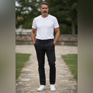 Banana Republic Rapid Movement True Black Stretch Dress Pants NWT Men’s 40x29